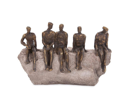 Statue de la figure en attente