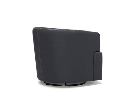 Chaise pivotante en cuir Nicasio