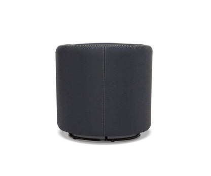 Chaise pivotante en cuir Nicasio