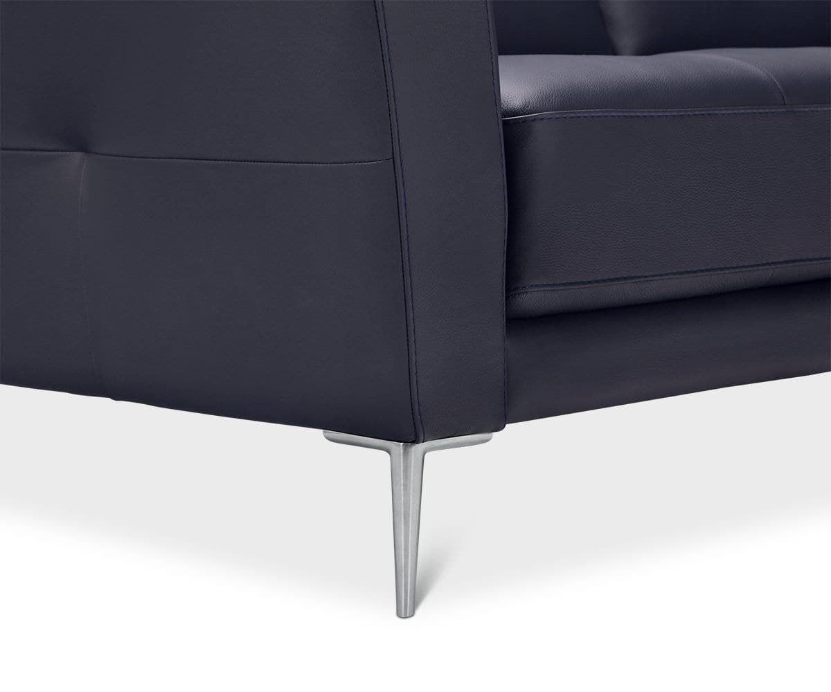 Petit canapé en cuir Liliana