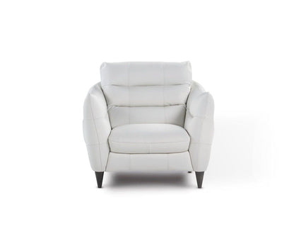 Chaise en cuir Blanca