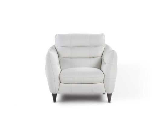 Chaise en cuir Blanca