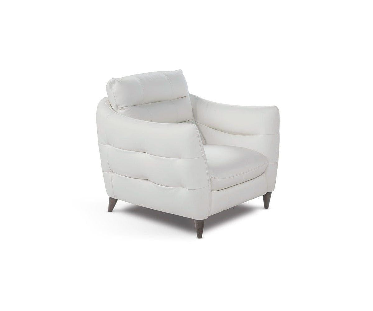 Chaise en cuir Blanca