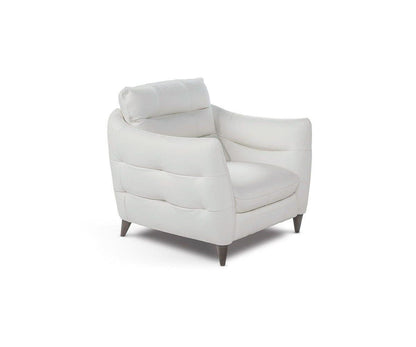 Chaise en cuir Blanca