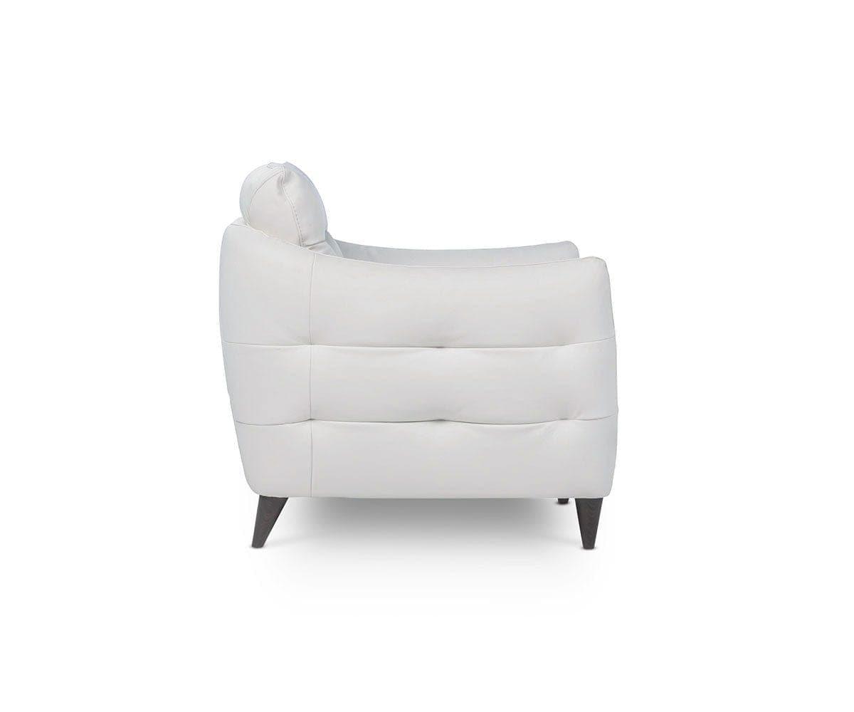 Chaise en cuir Blanca