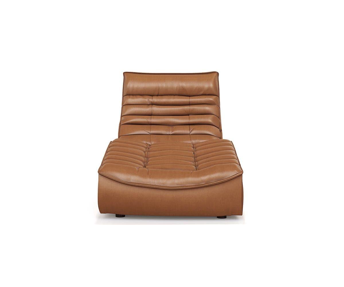 Chaise longue en cuir Diego