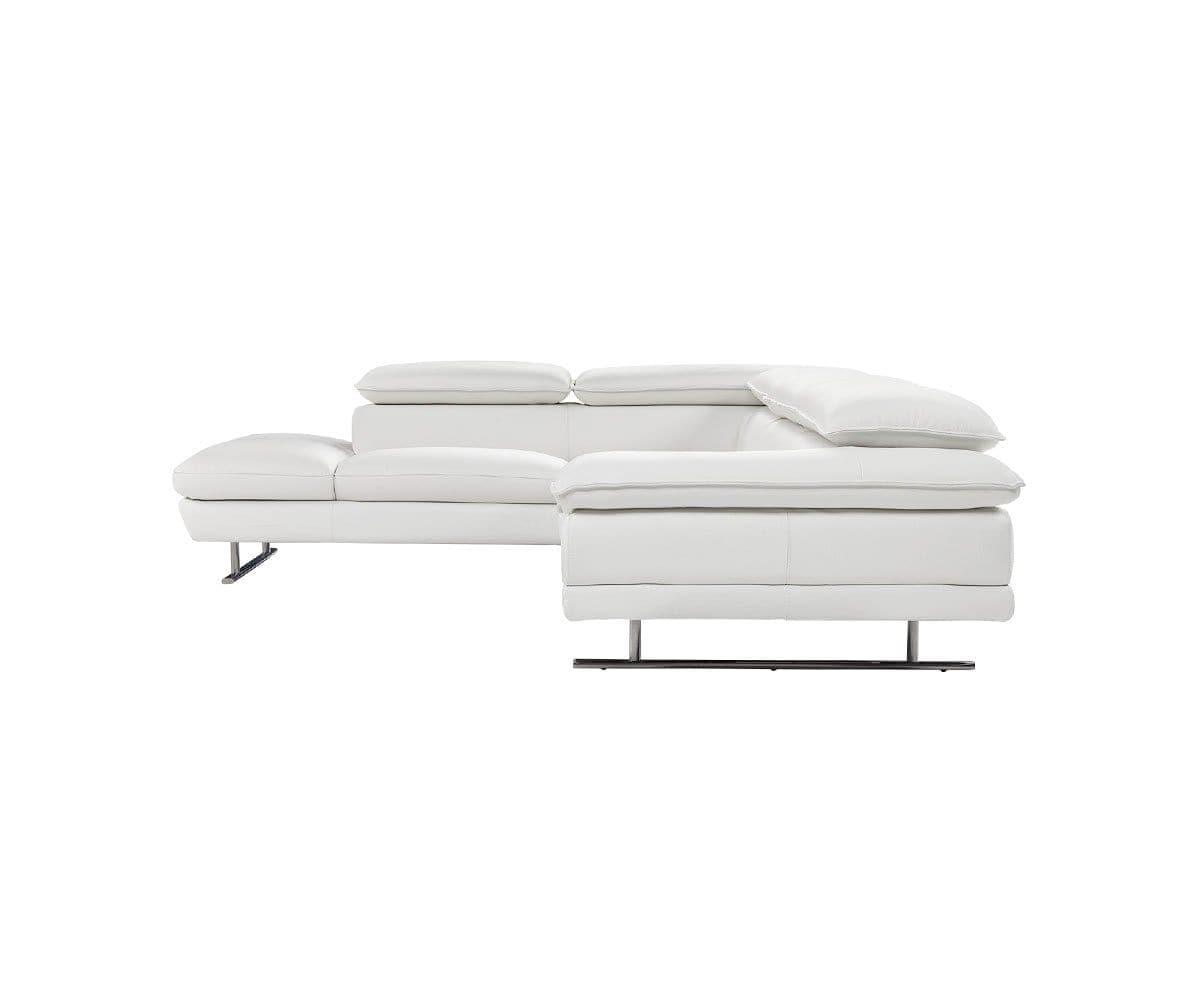 Canapé sectionnel gauche en cuir Mauro