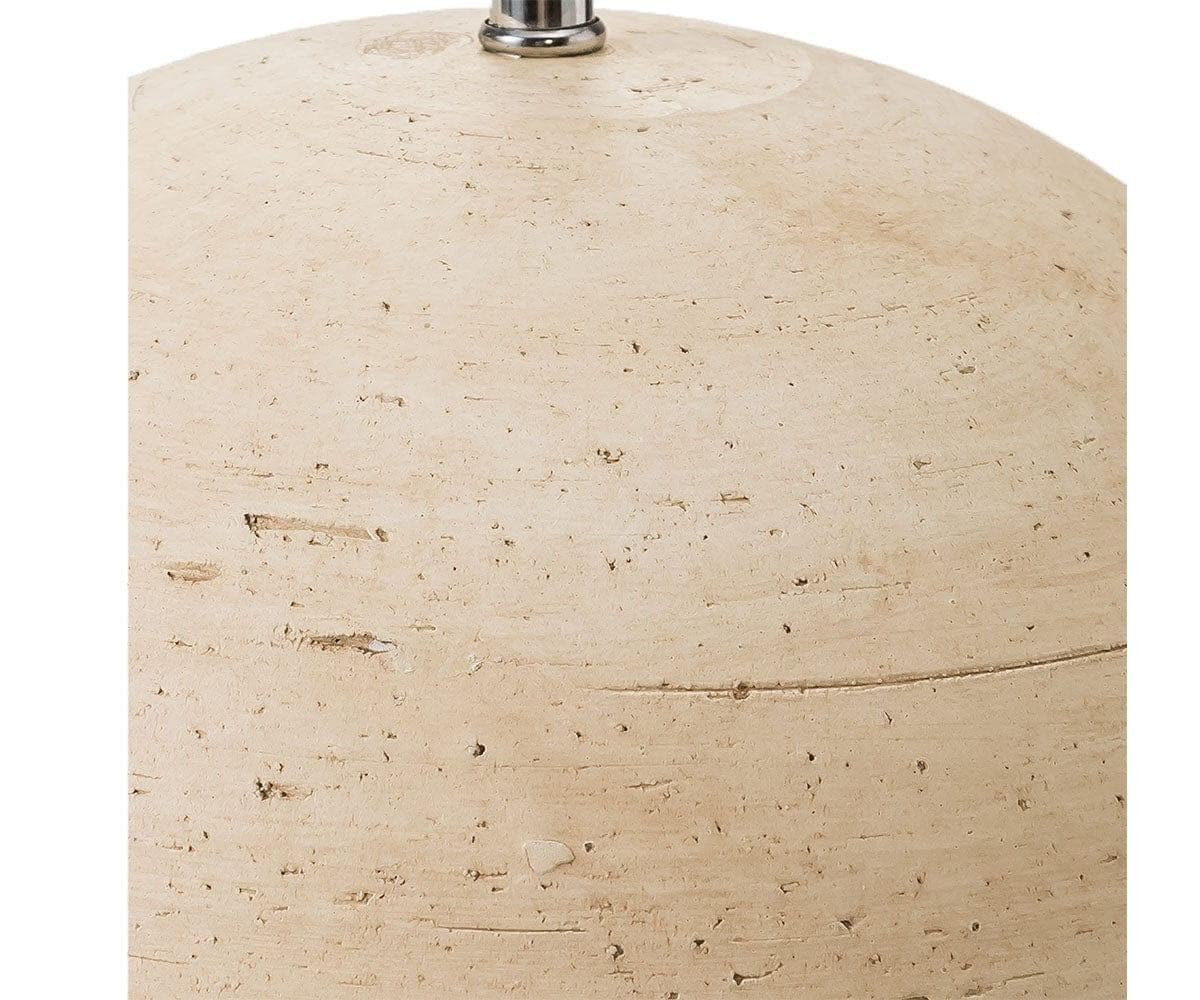 Lampe en argile texturée