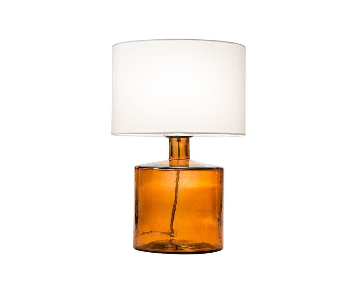 Lampe en verre translucide - Ambre