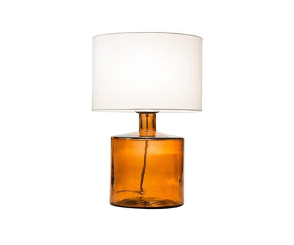 Lampe en verre translucide - Ambre