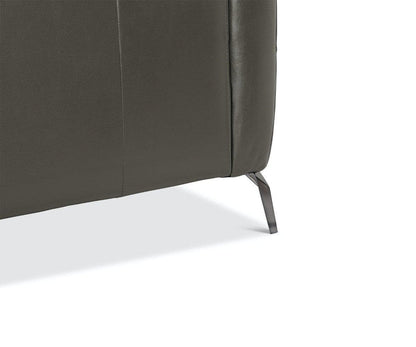 Canapé sectionnel inclinable électrique gauche en cuir Vetali