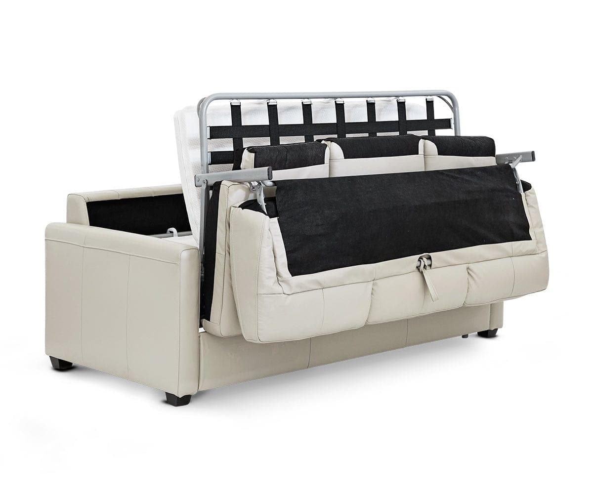 Canapé-lit queen-size en cuir Jonas