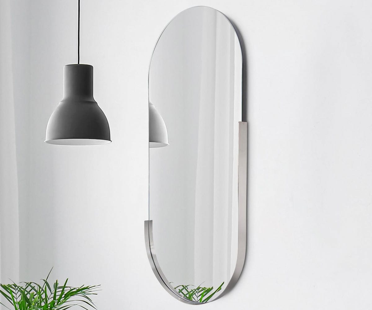 Miroir capsule en acier Dante