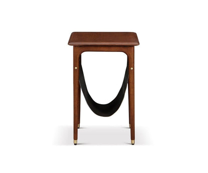 Table d'appoint Hendrick avec étagère suspendue