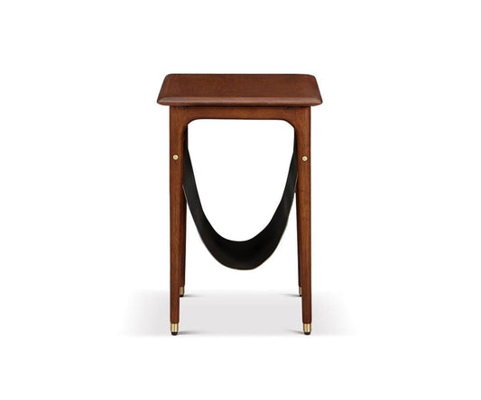 Table d'appoint Hendrick avec étagère suspendue