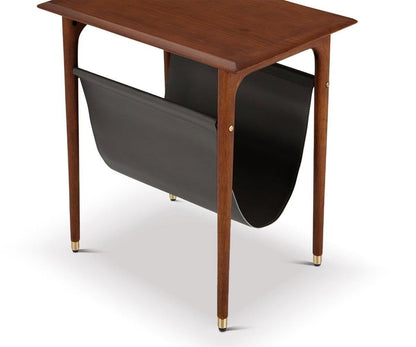 Table d'appoint Hendrick avec étagère suspendue