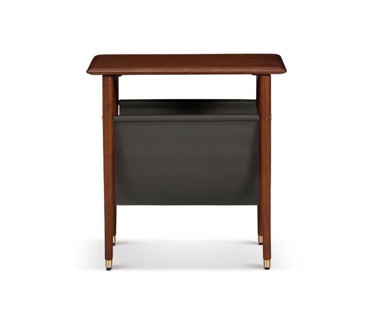 Table d'appoint Hendrick avec étagère suspendue