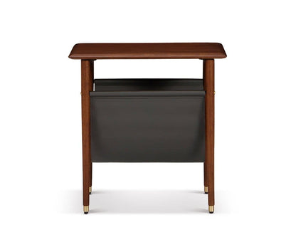 Table d'appoint Hendrick avec étagère suspendue