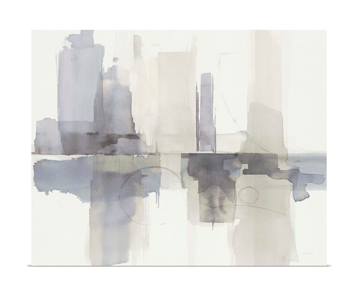 Art mural Improvisation II Gray Crop