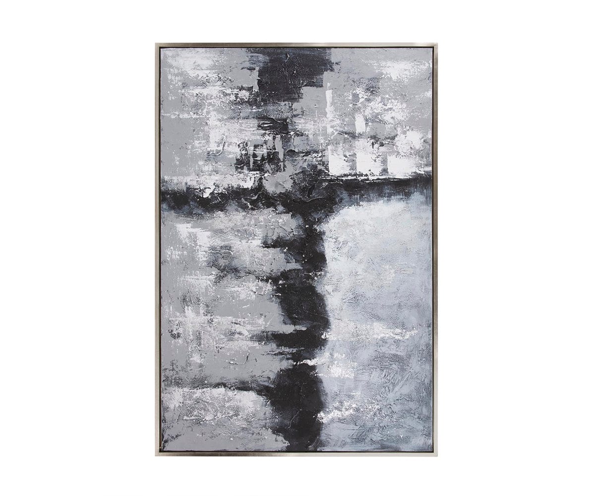 Art mural de paysage abstrait