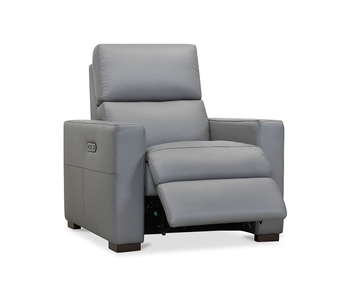 Fauteuil inclinable électrique en cuir Luka