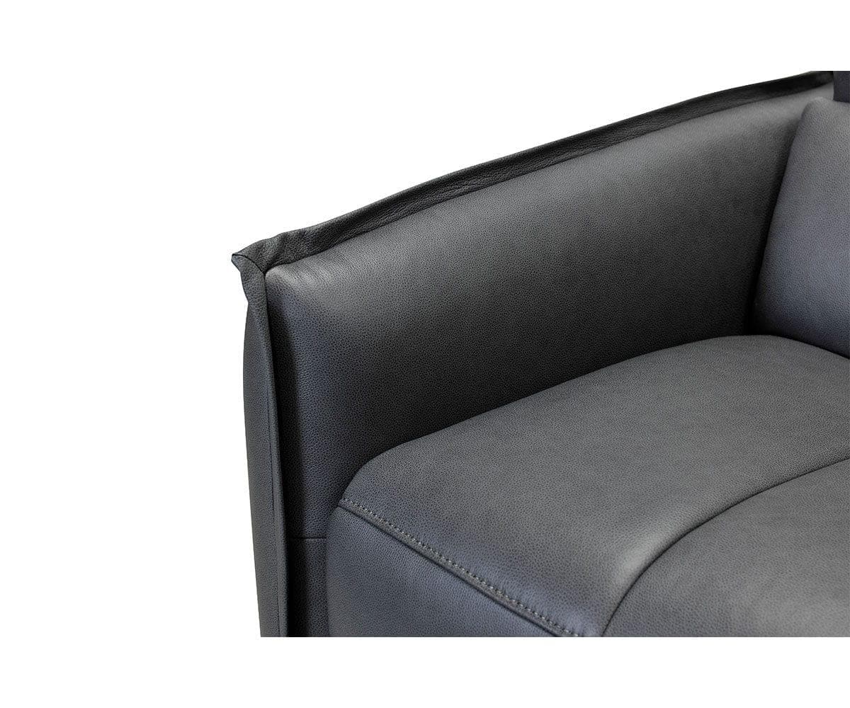 Canapé sectionnel inclinable électrique en cuir Carson