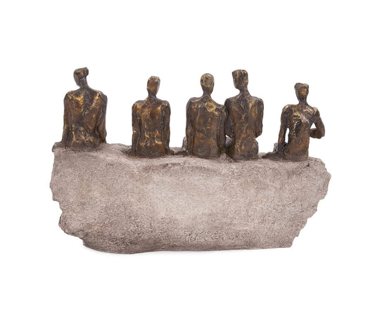 Statue de la figure en attente