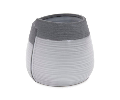 Vase roulé bicolore