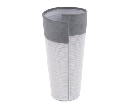 Vase roulé bicolore