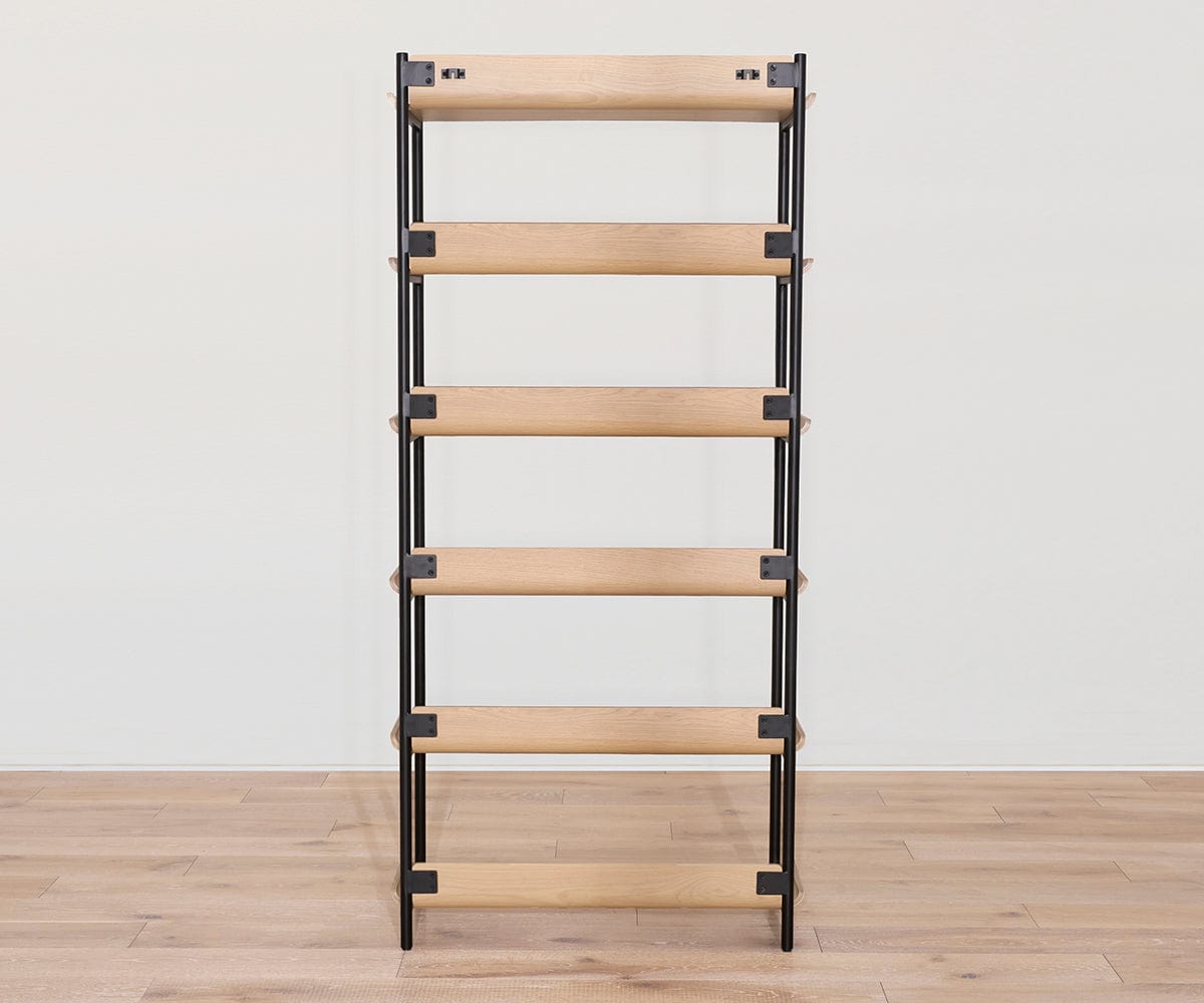 Freya 6 étagères avec bureau - Chêne