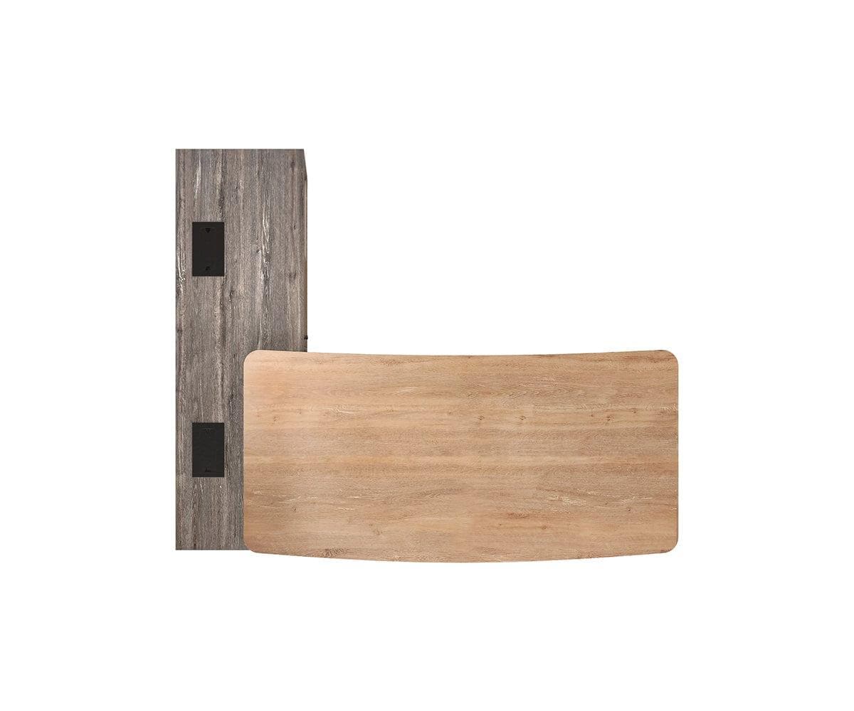 Bureau Slater avec retour de rangement