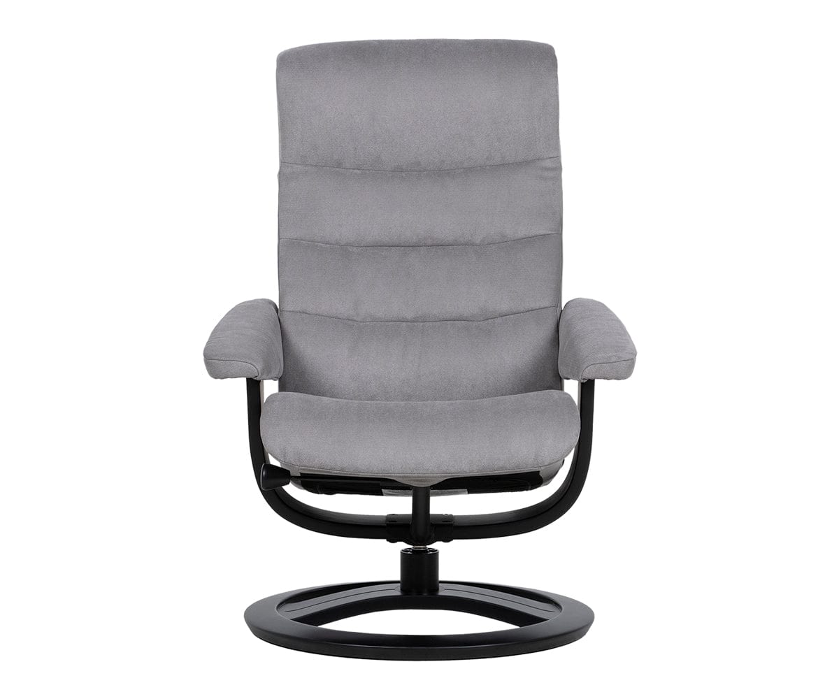 Fauteuil inclinable et ottoman Hans