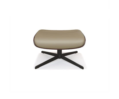 Fauteuil inclinable et ottoman en cuir Alvar