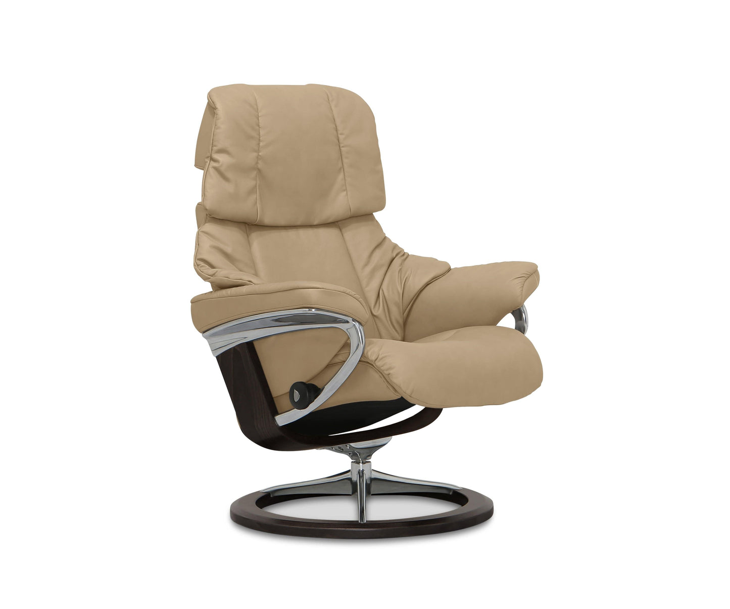 Fauteuil inclinable et ottoman Stressless® Reno avec base Signature - Sable