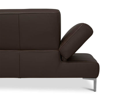 Campsis Canapé d'angle droit en cuir