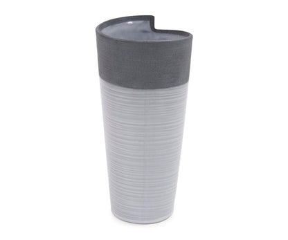 Vase roulé bicolore
