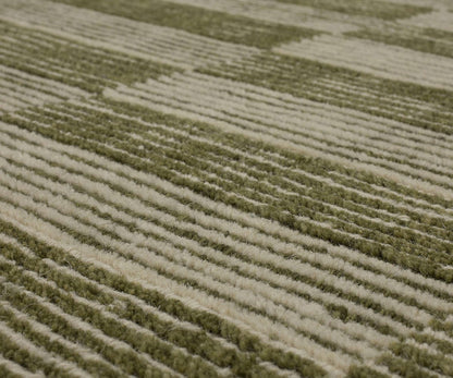 Tapis Karastan à Rayures Cassées - Mousse