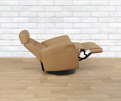 Fauteuil inclinable électrique en cuir Norrell
