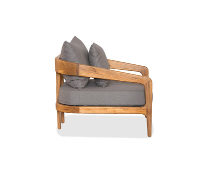 Chaise longue en teck Amar